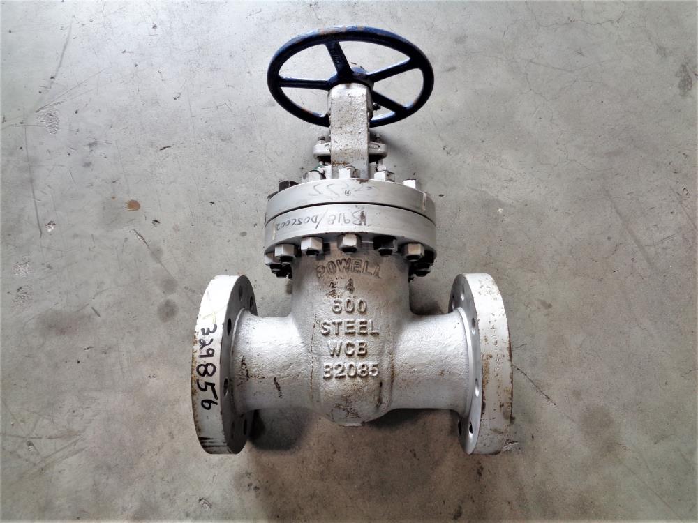 Powell 4" 600# WCB Gate Valve, Fig# 4.006003